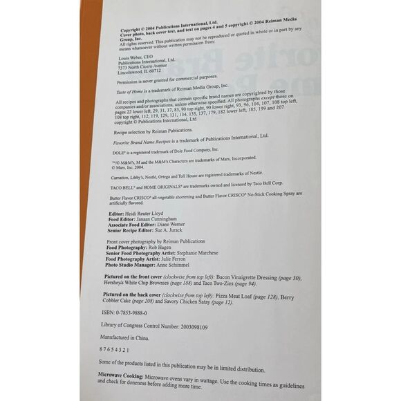 Taste of Home's Favorite Brand Name Recipes Lot Of 3 Books, 2003, 2004, 2005 - Picture 6 of 16